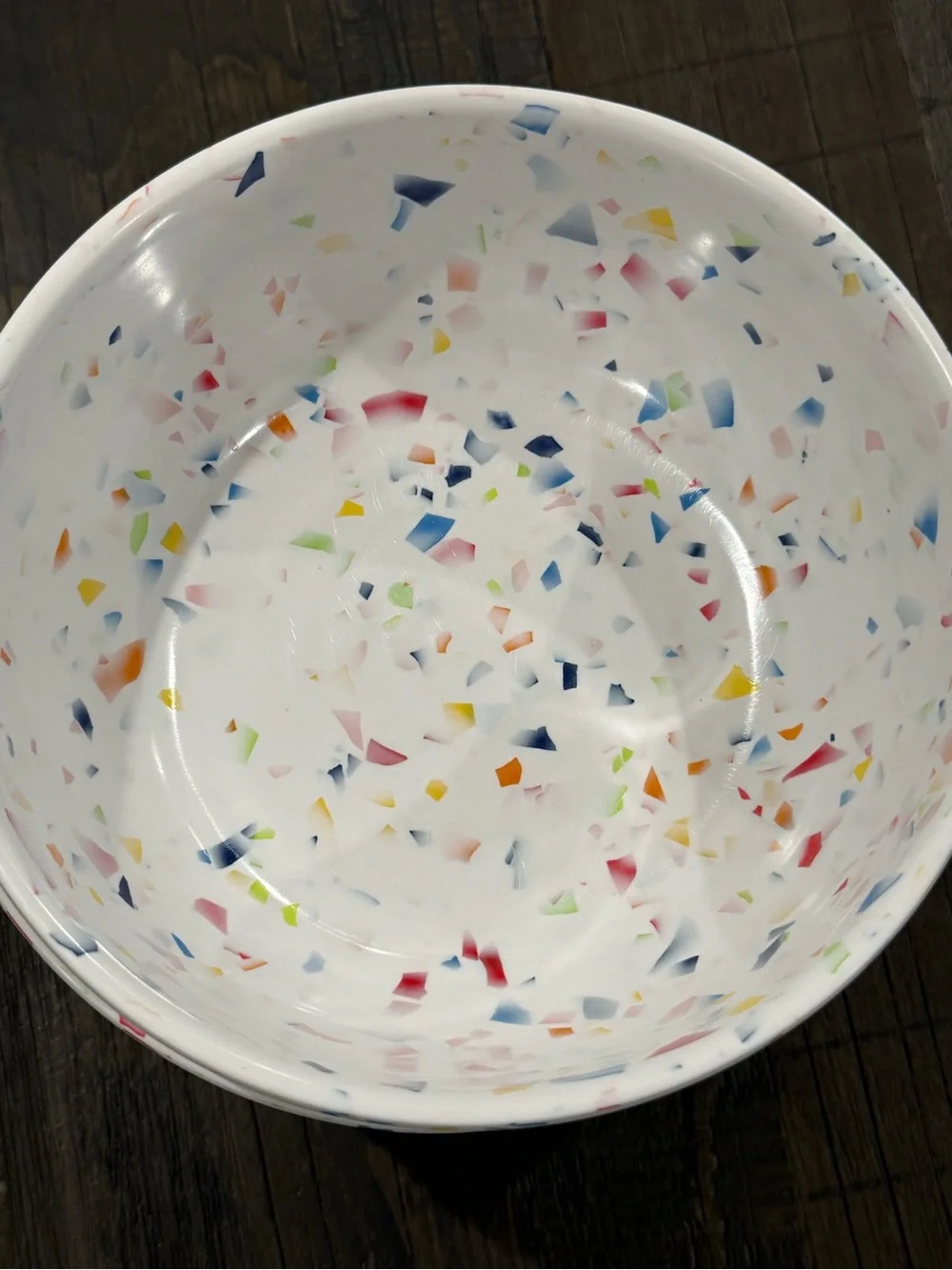 Nautica Set of 4 Home White Confetti Colorful Pattern Melamine Bowls New